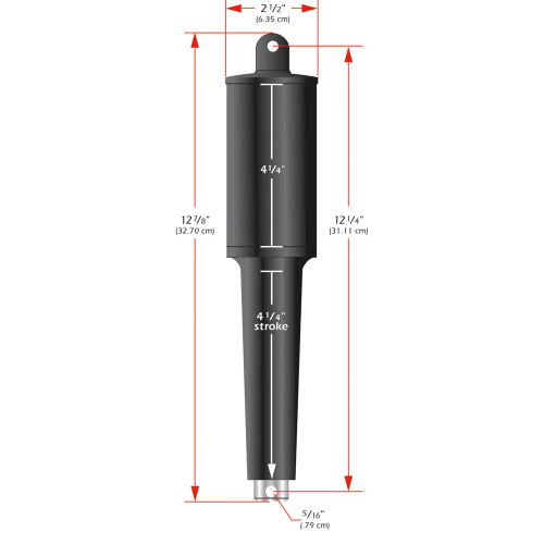 Lenco Marine - 102XD Extreme Duty Actuator - 12V - 4-1/4" Stroke