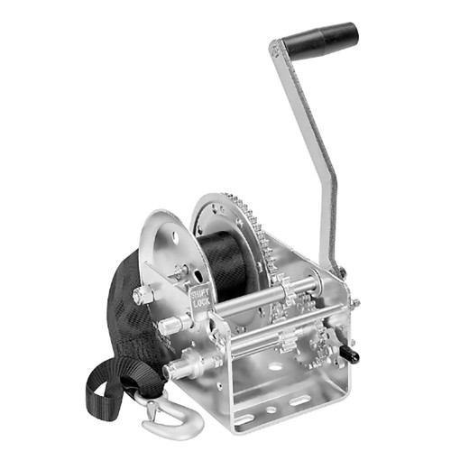 Fulton - 2-Speed Winch - With 20' Strap, 2600 lbs