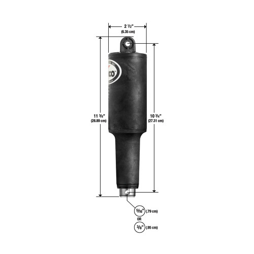 Lenco Marine - 101XD Extreme Duty Actuator - Stroke, With Hardware, 12V - 2-1/4"
