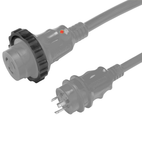 Marinco - Shore Power Cord - Gray, 25', 30A, 125V