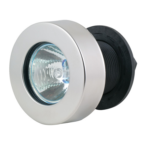 Marinco - Flush Mount Docking Lights - Flat Lens, Stainless Steel Frame