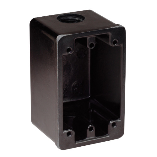 Marinco - FS Housing Box - Black, For 15A, 20A, 30A Receptacles