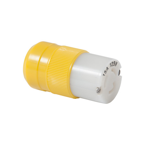 Marinco - Locking Connector - 15A, 125V, Yellow