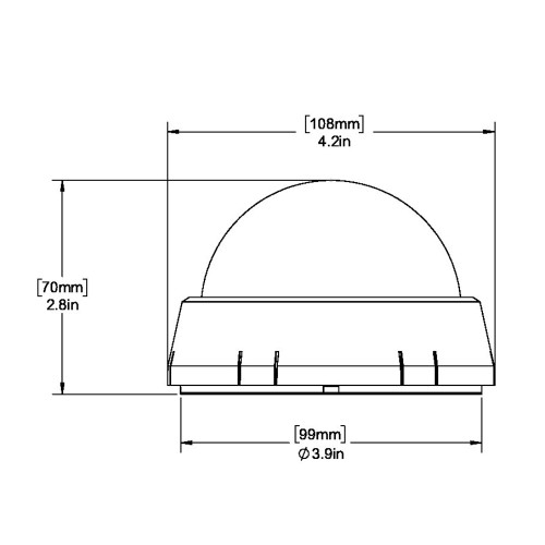 Ritchie - X-Port Tactician Compass - Surface Mount, White