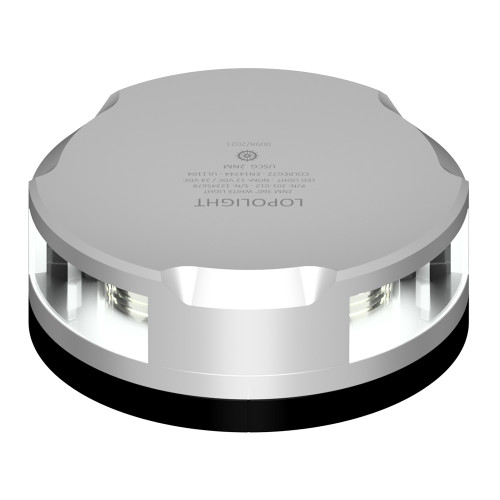 Lopolight Masthead/Anchor LED Navigation Light, For Vessels Under 12m, 2NM, White LED, FB Base, 10-32VDC, IP68, Horizontal Mount