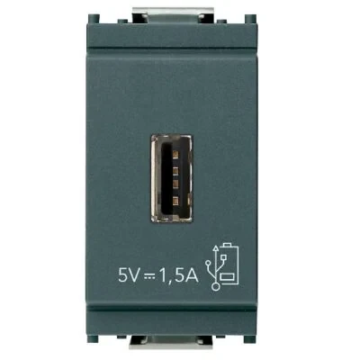 Vimar Idea Series USB Supply Unit, 5V, 120-240V, 1 Module