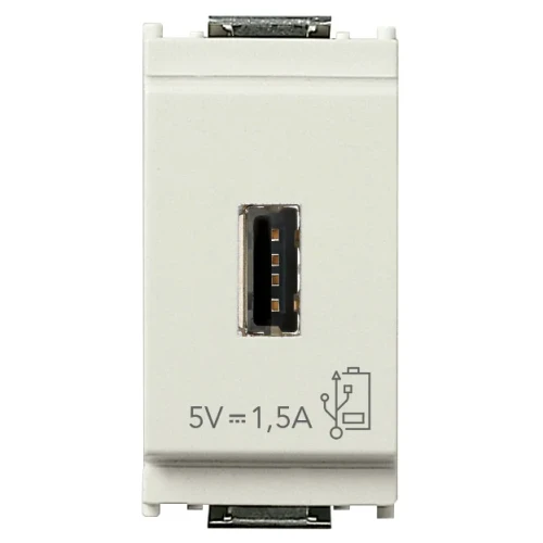 Vimar Idea Series USB Supply Unit, 5V, 120-240V, 1 Module