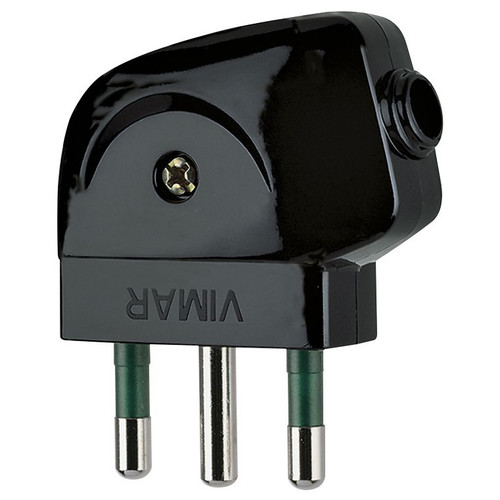Vimar Supernova S17 2P+E 90 Degree Plug, 16A, 250V, IP20, Screw Terminal