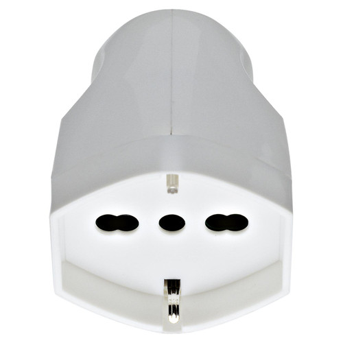Vimar Supernova 2P+E Universal Axial Socket Outlet, For Euro, Italian and German Plugs, 16A, 250V, IP20, Screw Terminal, Halogen-Free