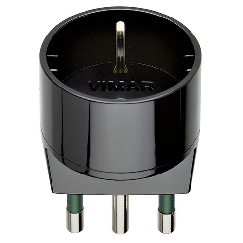 Vimar Sicury S17 to P30 Socket Adapter, 2P+E, 16A, 250V, 1500W