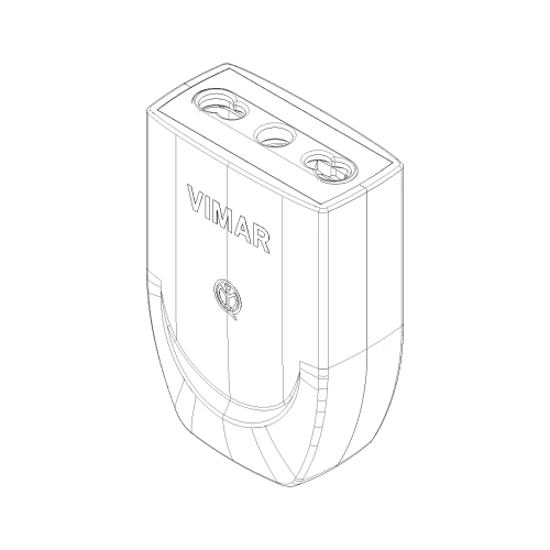 Vimar Supernova Series 2P+E P17/11 Axial Socket Outlet, 16A, 250V, IP20, Screw Terminal, Halogen-Free Thermoplastic