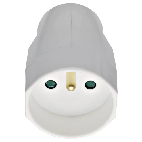 Vimar Supernova 2P+E French Axial Socket Outlet, 16A, 250V, IP20, Screw Terminal, Halogen-Free