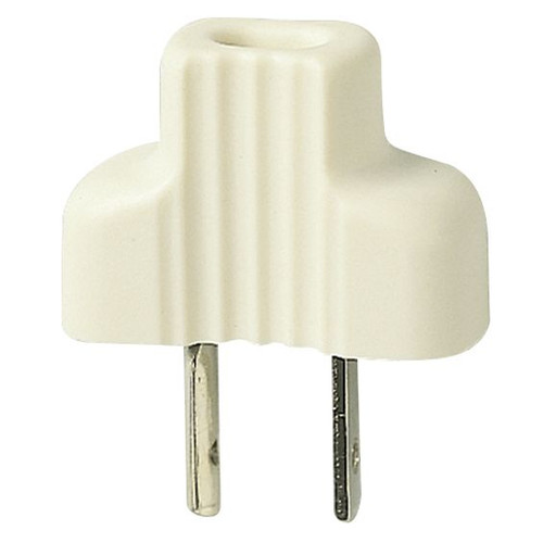 Vimar Polarized 2P SELV Plug, 6A 24V, Axial Cable Entry, 12.4 mm Blade Spacing, For 16345/14332/08198 Socket Outlets, Ivory Finish
