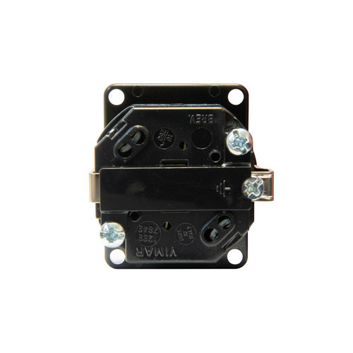 Vimar SICURY Universal Outlet Insert, 2P+T, 16A, 250V, IP20, Screw Terminal, Halogen-Free