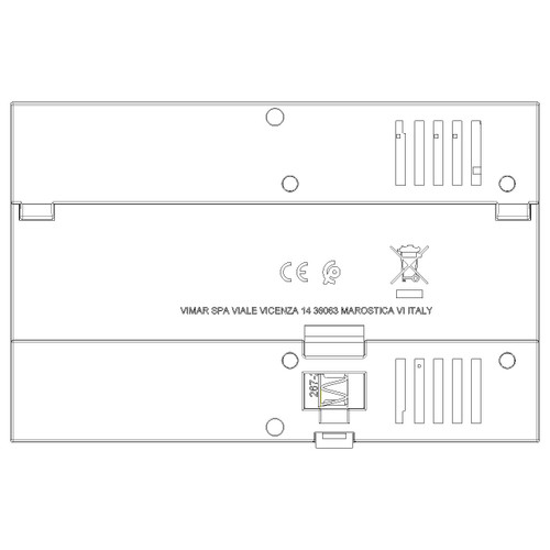 Vimar By-me Plus DIN Rail Supply Unit, 120-230V AC, 29V DC, 1280mA, Decoupling Coil, 8 Modules