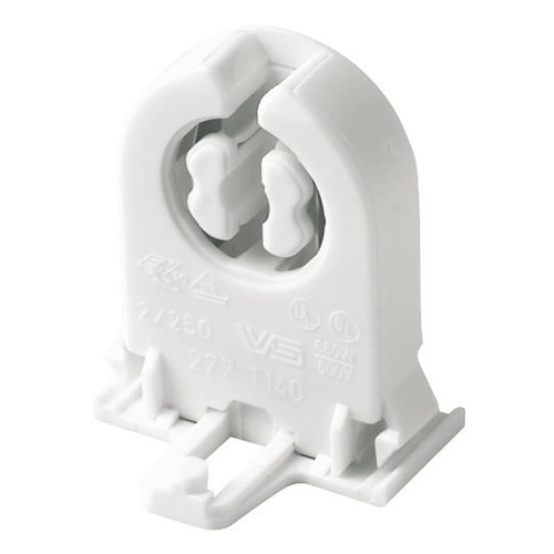 Vimar G13 Fluorescent Lampholder, 2A, 500V, 140C, with Starter Holder, Snap-Fit, Screwless Terminals