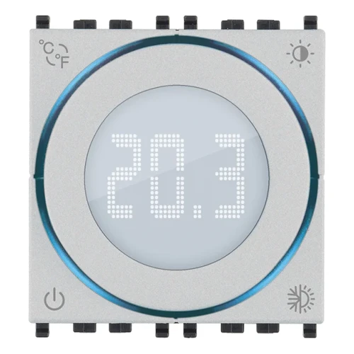 Vimar View Wireless IoT Dial Thermostat, 100-240V, 2-Module, Bluetooth 5.0