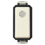 Vimar 8000 Series 1-Way Luminous Rocker Switch, For Signalling Unit, No Signalling Unit Included, 10AX 250V, IP40, Flush-Mount, 1-Module, Beige - Apollo Lighting