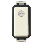 Vimar 8000 Series 1P 2-Way Luminous Switch, No Signalling Unit Included, 10AX, 250V, IP40