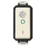 Vimar 8000 Series 2-Pole 1-Way Switch, 16AX, 250V, Luminous, IP40 - Apollo Lighting