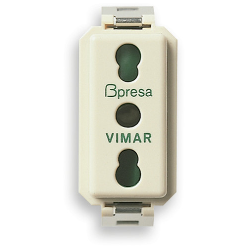 Vimar 8000 2P+E P17/11 Socket Outlet, 16A, 250V, Flush Mount, IP20