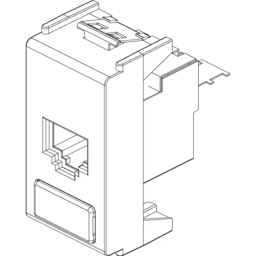 Vimar 8000 Series RJ45 Netsafe Outlet, T568A/B Universal Wiring