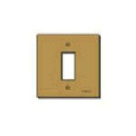 Vimar 8000 1-Module Cover Plate, Anodized Aluminum, Bronze Finish
