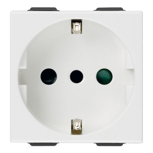 Vimar - Neve Up Series - 2P+E 16A P30 SICURY Socket Outlet - White - Apollo Lighting