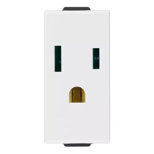 Vimar Neve Up 2P+E 15A USA+SASO Socket Outlet, 127V, Flush Mount