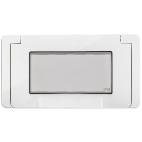 Vimar NEVE UP IP55 4-Module Cover, With Screws - Apollo Lighting