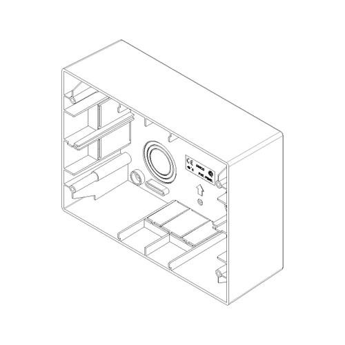 Vimar 12-14 Modules Surface Mounting Box, For Idea, Eikon and Plana