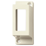 Vimar 8000 Series 1-Module Surface Cover, 50mm Depth, IP40, Rear Cable Inlet, Halogen-Free Plastic, Ivory RAL 9001