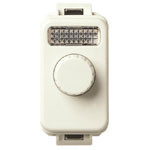 Vimar LINEA Classica Rotary Dimmer, 120V, 30-500W Incandescent, 30-300VA Ferromagnetic Transformers, Visible in Darkness