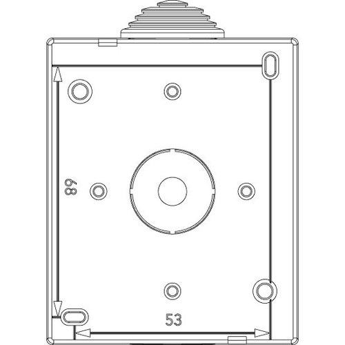 Vimar 8000 IP40 2-Module Surface Enclosure, RAL 7035 Ivory