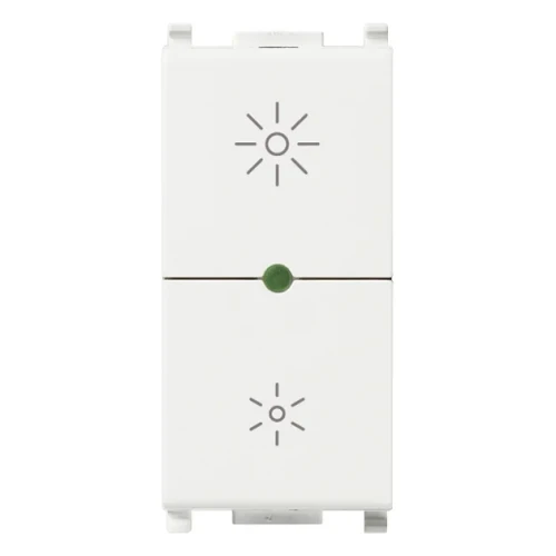 Vimar Plana Universal MASTER Dimmer, Phase-Cutting, IP40, Push Button Control, Flush Mount