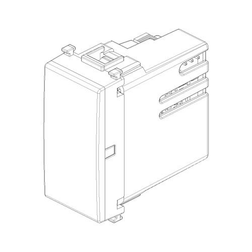 Vimar PLANA 1-Module LED Auxiliary Emergency Lamp, 100-240V AC, Rechargeable Li-Ion Battery, 2.5h Autonomy, Courtesy or Step Marker Light, External 1-Way Switch Control - Apollo Lighting