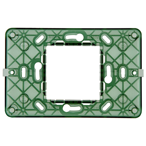 Vimar Plana 2-Central-Module Mounting Frame, With Screws, 60 mm Fixing Centres