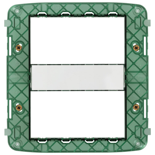 Vimar Plana 8 (4+4)-Module Mounting Frame with Screws, For V71318/V71718 Flush and 14788 Table Mounting Boxes - Apollo Lighting