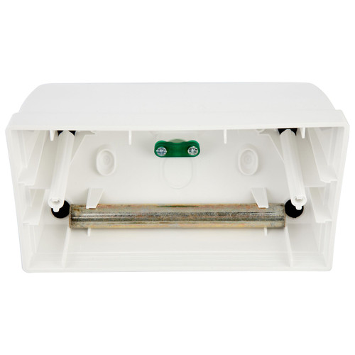 Vimar Plana 4-Module Table Mounting Box, Matt White Finish, Halogen-Free Plastic, IP20, Cable Entry, 142.5 x 80 x 67.6 mm