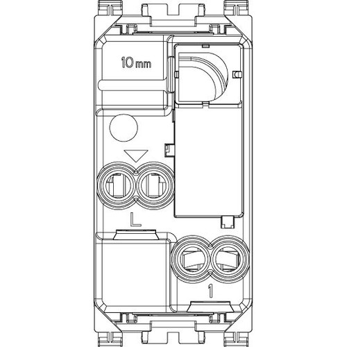 Vimar - ARKÉ Series - 1P NO Way Switch Mechanism - 10A, 250V - Apollo Lighting