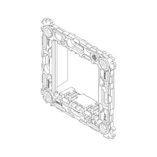 Vimar - ARKÉ Series - 2 Modules Mounting Frame - 71mm, Without Screws - Apollo Lighting
