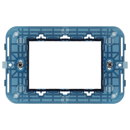 Vimar Arké 3-Module Mounting Frame, Flush-Mounted, With Screws - Apollo Lighting