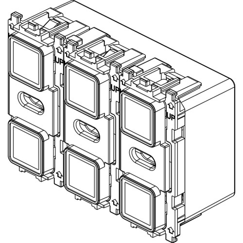 Vimar Eikon Tactil 8IN/7OUT Electronic Control, 9-32VDC, 6 Buttons, RGB LED - Apollo Lighting