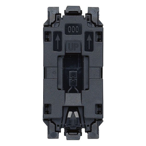 Vimar Linea 1P NO Pushbutton Mechanism, For 1-Module Button, 10A 250V, IP40, Illuminable