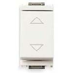 Vimar Idea 2-Way Directional Push Button Switch, 2-Pole 10A 250V AC, Center-Off, White Finish