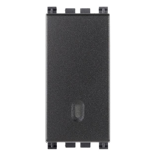 Vimar Arke 1-Way Switch, 1P, 16AX, 250V, Illuminable, Replaceable Button, Grey
