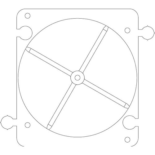 Vimar 2-Module Hollow Wall Box Mounting Frame, Centering Template, Horizontal/Vertical Coupling Joint
