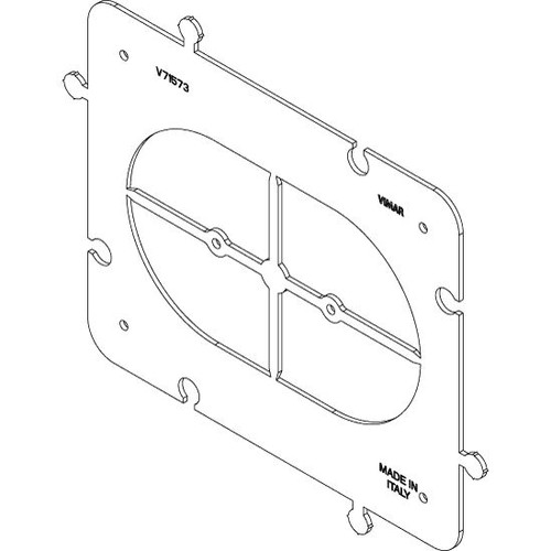 Vimar Accessory for 3-Module Hollow Wall Boxes, Frame, Centering Template, Coupling Joint