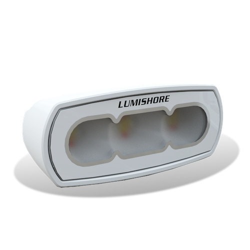 Lumishore - LUX 4" Flood Light - White 10/31V, 5500K, 2,300 Lumens, Flush Mount