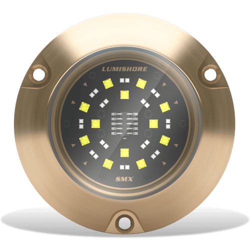 Lumishore - SUPRA SMX54 Underwater Light - Dual Color, 90° Beam Angle, Surface Mount